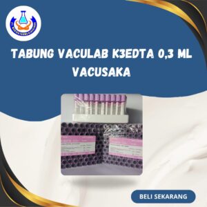 Tabung Vaculab K3EDTA 0,3 ml Glass Ungu Vacusaka