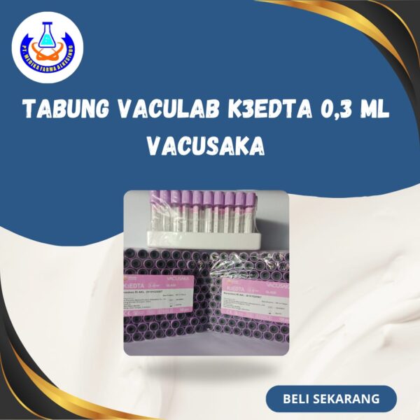 Tabung Vaculab K3EDTA 0,3 ml Glass Ungu Vacusaka